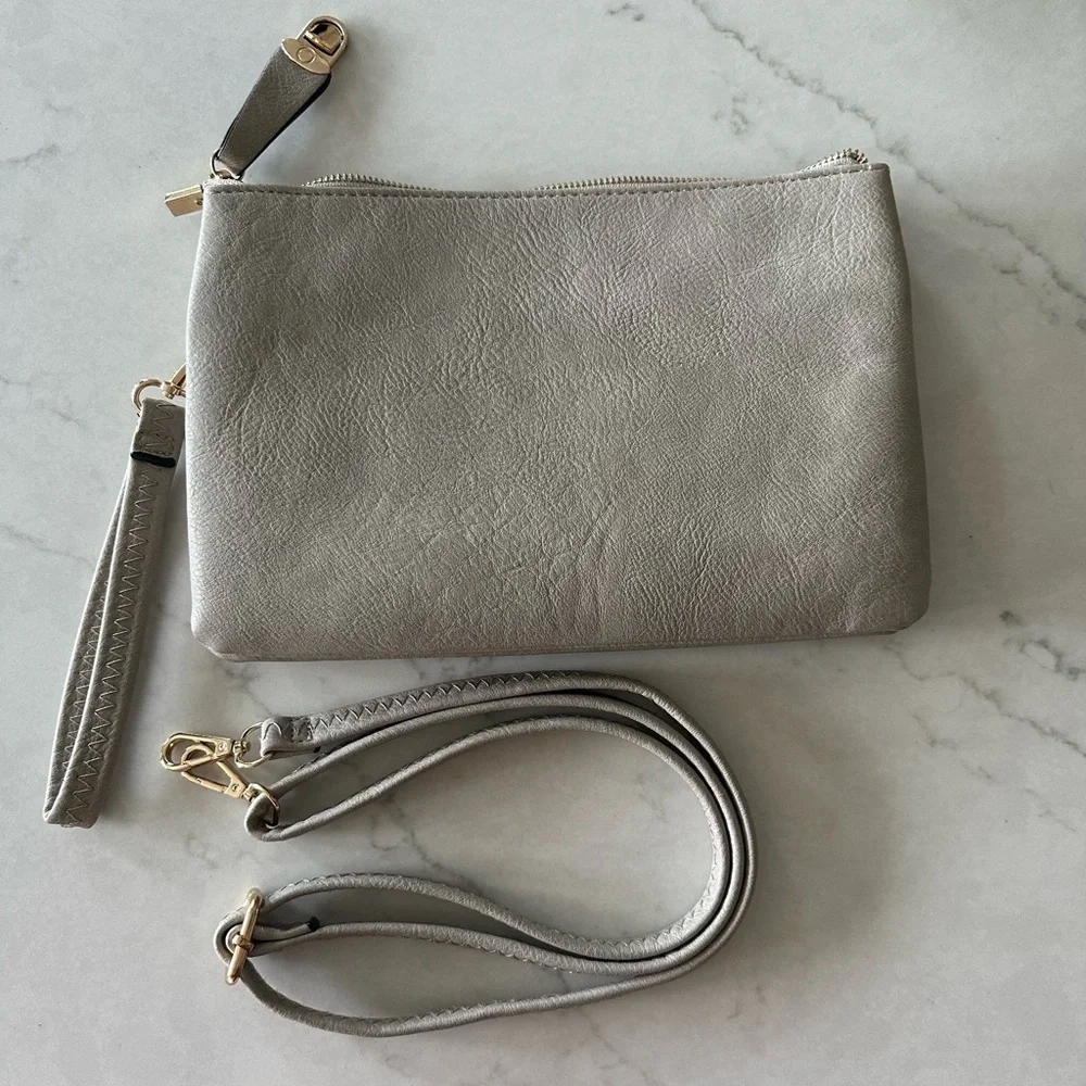 Gray Clutch Purse​ - Picture 2 of 8